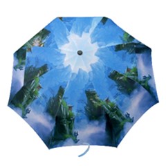 Fantasy Nature Folding Umbrellas by Brittlevirginclothing