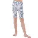 Light Circles, watercolor art painting Kids  Mid Length Swim Shorts View1