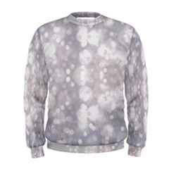 Light Circles, Rouge Aquarel Painting Men s Sweatshirt