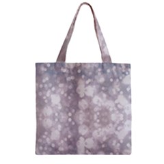 Light Circles, Rouge Aquarel Painting Zipper Grocery Tote Bag by picsaspassion