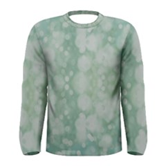 Light Circles, Mint Green Color Men s Long Sleeve Tee by picsaspassion