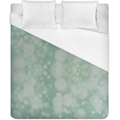 Light Circles, Mint Green Color Duvet Cover (california King Size)