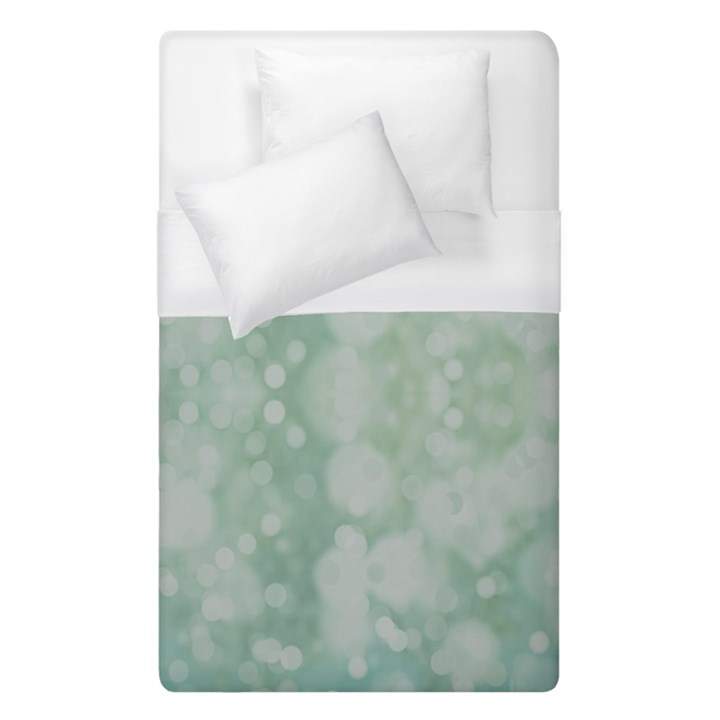 Light Circles, Mint green color Duvet Cover (Single Size)