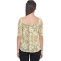 Light Circles, Brown Yellow color Women s Cutout Shoulder Tee View2