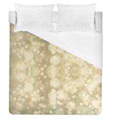 Light Circles, Brown Yellow Color Duvet Cover (queen Size)