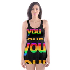 I Love You Proudly Skater Dress Swimsuit by Valentinaart