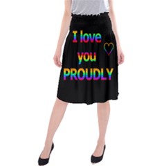 I Love You Proudly Midi Beach Skirt