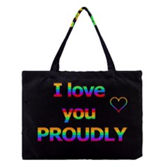 I Love You Proudly Medium Tote Bag by Valentinaart