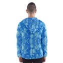 Light Circles, dark and light blue color Hooded Wind Breaker (Men) View2