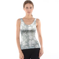 Light Circles, Blue Gray White Colors Tank Top by picsaspassion