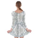 Light Circles, blue gray white colors Long Sleeve Skater Dress View2