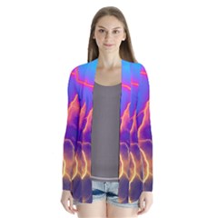 Lightning Colors, Blue Sky, Pink Orange Yellow Cardigans