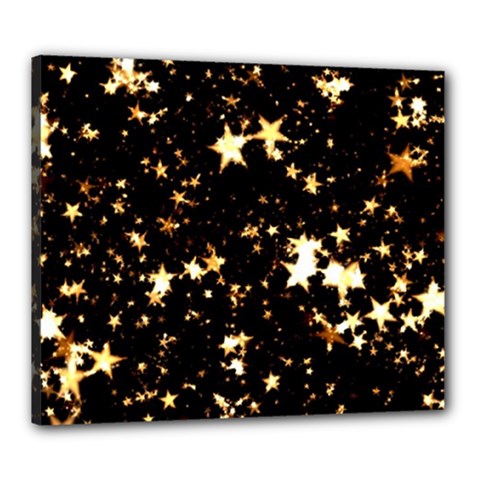 Golden Stars In The Sky Canvas 24  X 20 