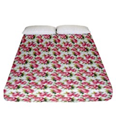 Gorgeous Pink Flower Pattern Fitted Sheet (california King Size) by Brittlevirginclothing