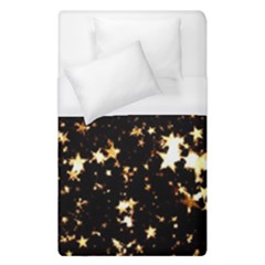 Golden Stars In The Sky Duvet Cover (single Size)