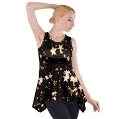 Golden Stars In The Sky Side Drop Tank Tunic