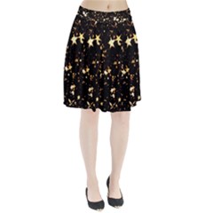 Golden Stars In The Sky Pleated Skirt