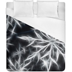 Snowflake In Feather Look, Black And White Duvet Cover (california King Size) by picsaspassion