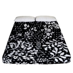 Flower Fitted Sheet (california King Size) by Brittlevirginclothing