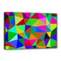 Colorful Triangles, oil painting art Canvas 18  x 12  View1