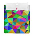 Colorful Triangles, oil painting art Duvet Cover Double Side (Full/ Double Size) View1