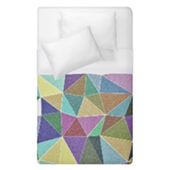 Colorful Triangles, Pencil Drawing Art Duvet Cover (single Size)