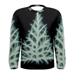 Christmas Fir, Green And Black Color Men s Long Sleeve Tee