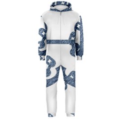 Anchor Pencil Drawing Art Hooded Jumpsuit (men) 