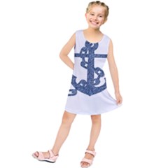 Anchor Pencil Drawing Art Kids  Tunic Dress