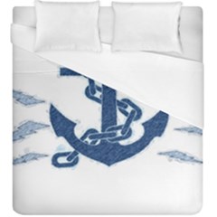 Blue Anchor Oil Painting Art Duvet Cover (king Size)