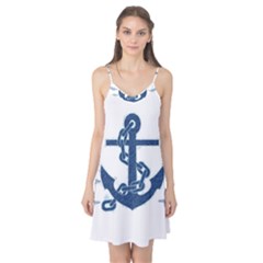 Blue Anchor Oil Painting Art Camis Nightgown