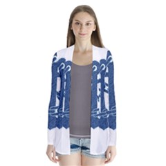 Blue Anchor Oil Painting Art Cardigans