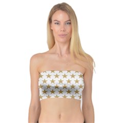 Golden Stars Pattern Bandeau Top