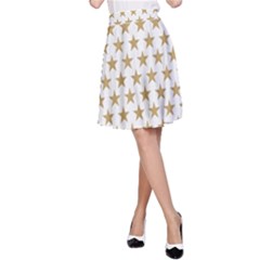 Golden Stars Pattern A-line Skirt