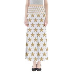 Golden Stars Pattern Maxi Skirts