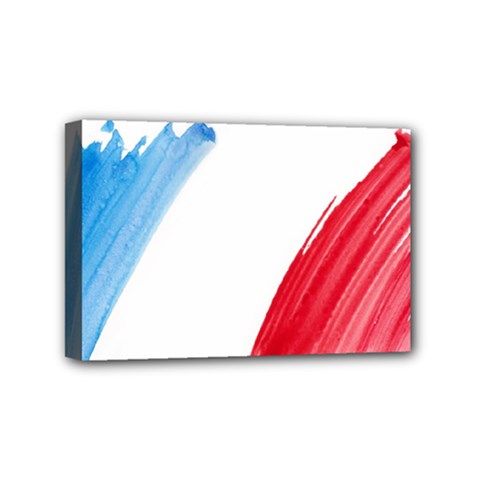 Tricolor Banner France Mini Canvas 6  X 4 