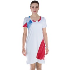 Tricolor Banner France Short Sleeve Nightdress