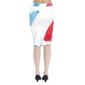 Tricolor banner france Midi Wrap Pencil Skirt View2