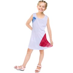 Tricolor Banner France Kids  Tunic Dress