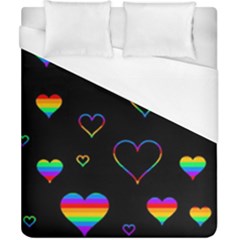 Rainbow Harts Duvet Cover (california King Size)