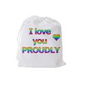 I love you proudly 2 Drawstring Pouches (Large)  View2