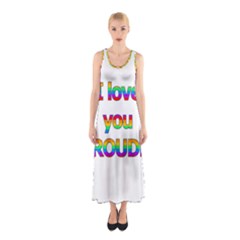 I Love You Proudly 2 Sleeveless Maxi Dress by Valentinaart