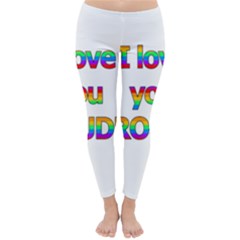 I Love You Proudly 2 Classic Winter Leggings