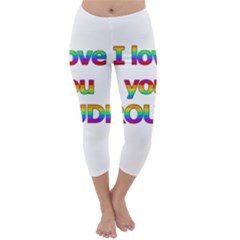 I Love You Proudly 2 Capri Winter Leggings 