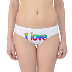 I Love You Proudly 2 Hipster Bikini Bottoms