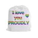 I love you proudly 2 Drawstring Pouches (Extra Large) View1