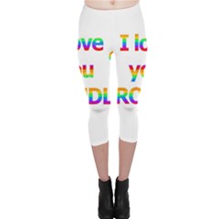 Proudly Love Capri Leggings  by Valentinaart