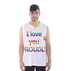 Proudly Love Men s Basketball Tank Top