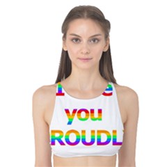 Proudly Love Tank Bikini Top by Valentinaart