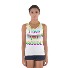 Proudly Love Women s Sport Tank Top 